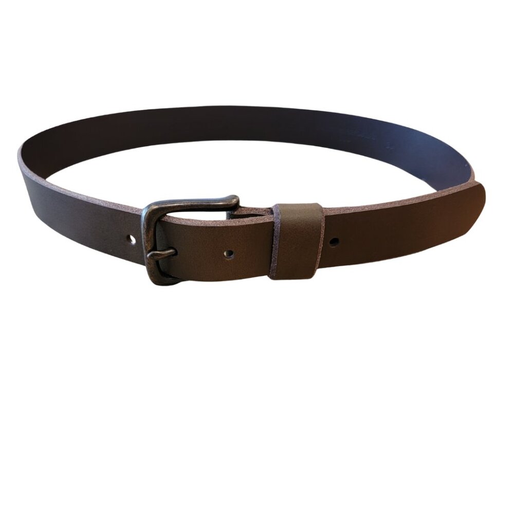 Banana Republic Rustic Split Cowhide Brown Leather Belt